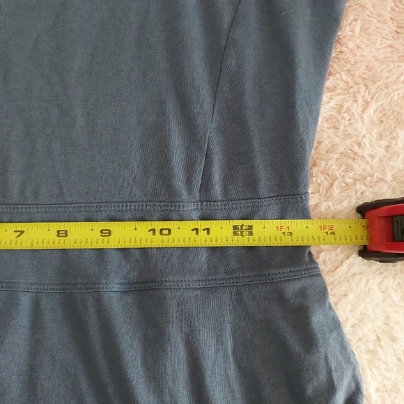 Toad&Co Summerdance Organic Cotton Linen Sleeveless Dress Blue Size Small - Picture 8 of 9